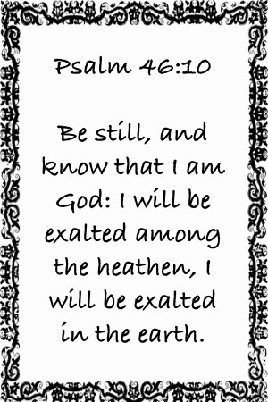 Psalm 46 10 10WB